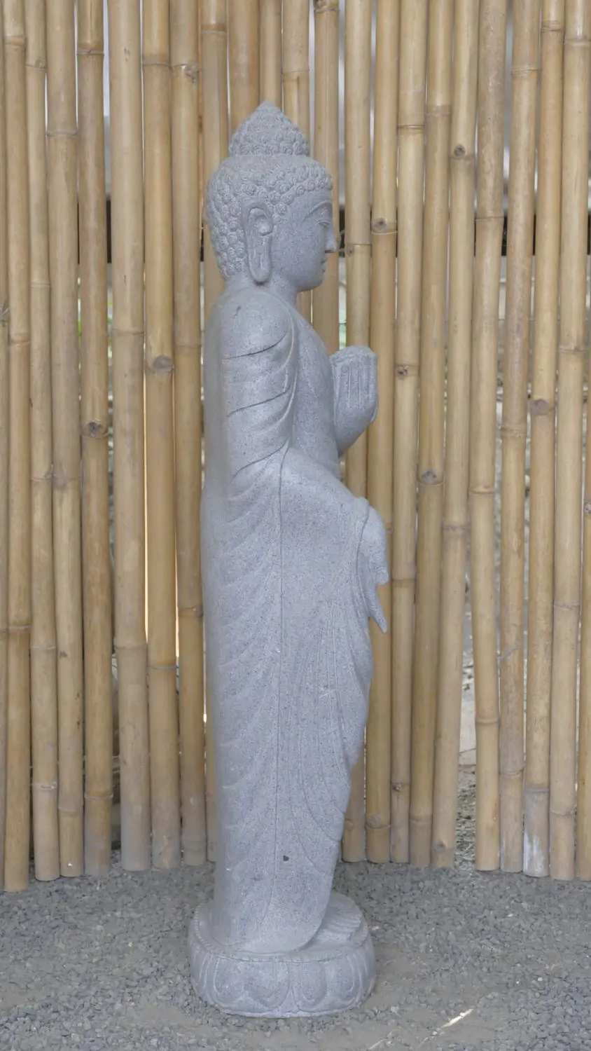  Product image 6 of the product “Standing Buddha with Lotus Flower, ca. 120 cm H ”